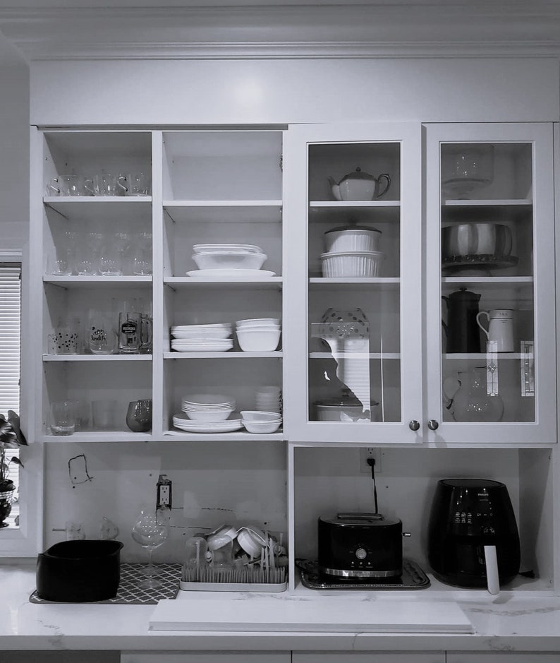 White/Black/Grey/Maple Melamine Cabinet Shelf Custom Cut to Size 3/4 Thick Wooden Board image 5