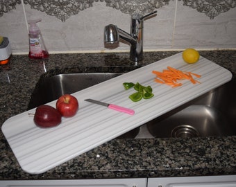 Corian Solid Surface Over-the-Sink Schneidebrett | Custom Cut Küchen Schneidebrett