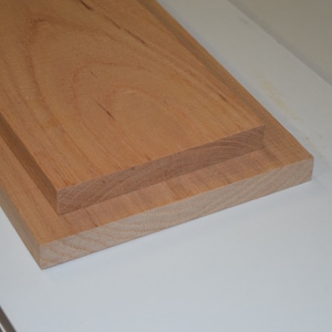 Custom Red Oak Shelf: Floating or Wall Shelf, 3/4 inch Thick