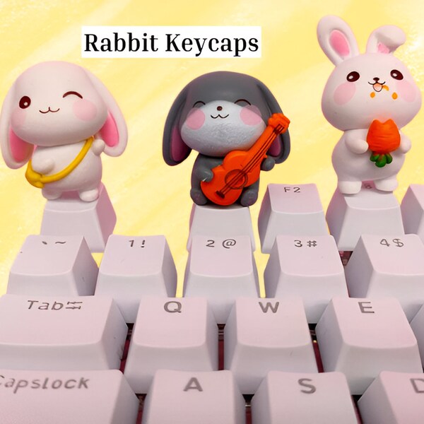 Mechanical Rabbit Keyboard Keyboard Keycaps Decorative - Etsy