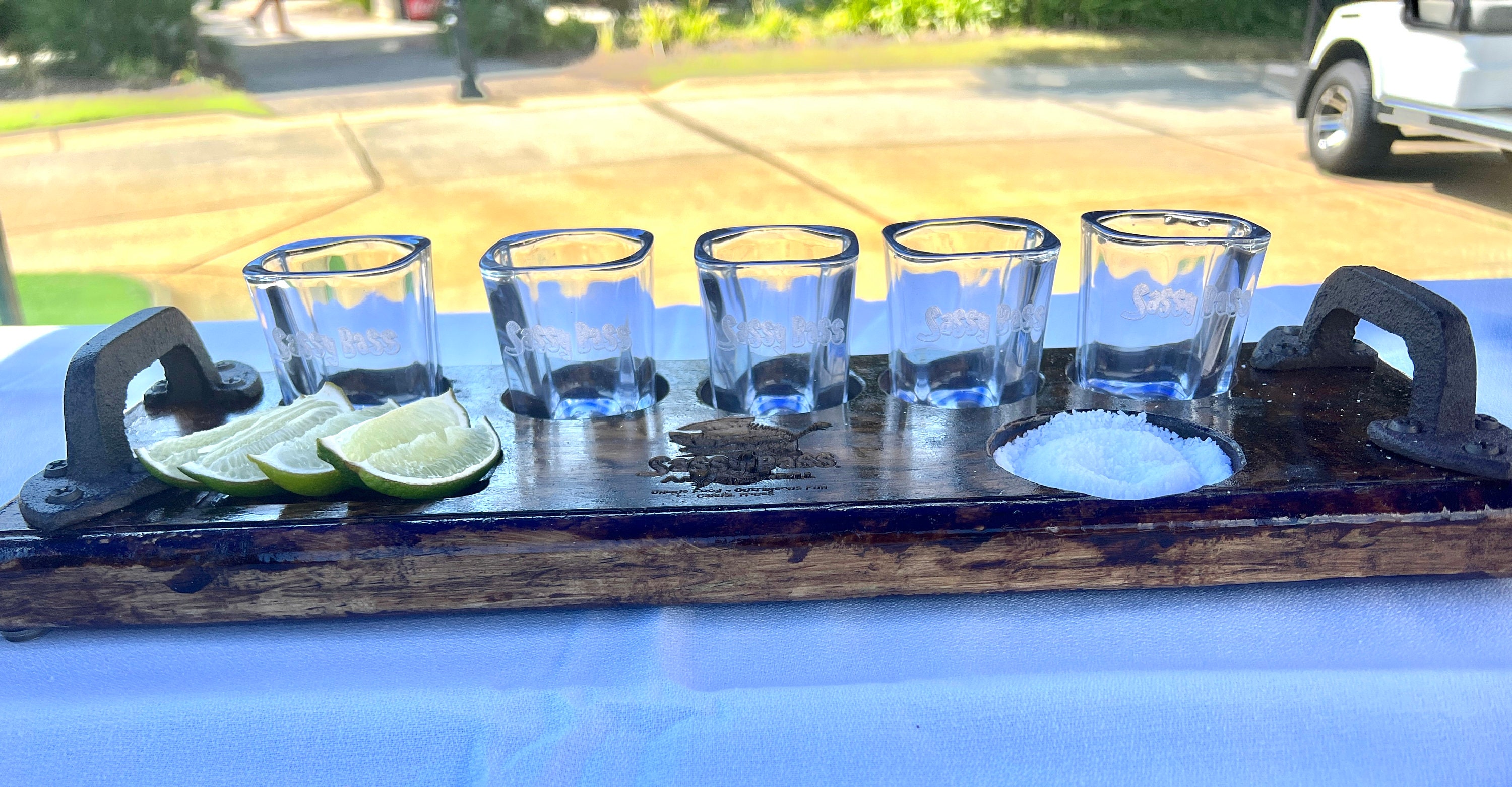 Shot Flight, Party Shot Tray, Personalized Shot Flight, Tequila Serving