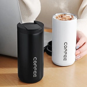 380ml/510ml Portable Stainless steel 304 Coffee Mug With Non-slip Case  Thermos Mug Travel Thermal Cup Thermosmug For Gifts