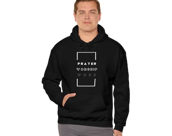 Parola di adorazione della preghiera Felpa con cappuccio unisex Heavy Blend™