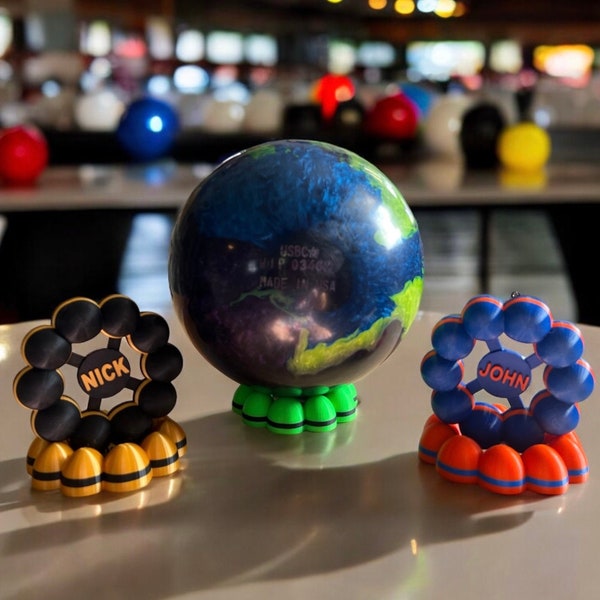 Personalized Bowling Ball Cup Dome Style Custom name Bowling Gift Idea Bowler Customized Award Bowling Holder