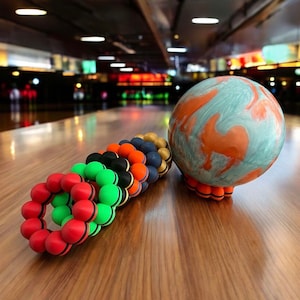 Personalized Bowling Ball Cup Dome Style Custom Bowling Gift Idea Bowler Customized Award Bowling Holder