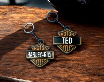 Custom Harley Davidson Keychain: Personalized Biker Gift