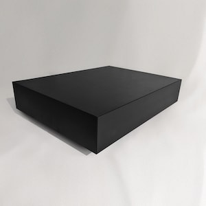 Modern Black Coffee Table with Drawer