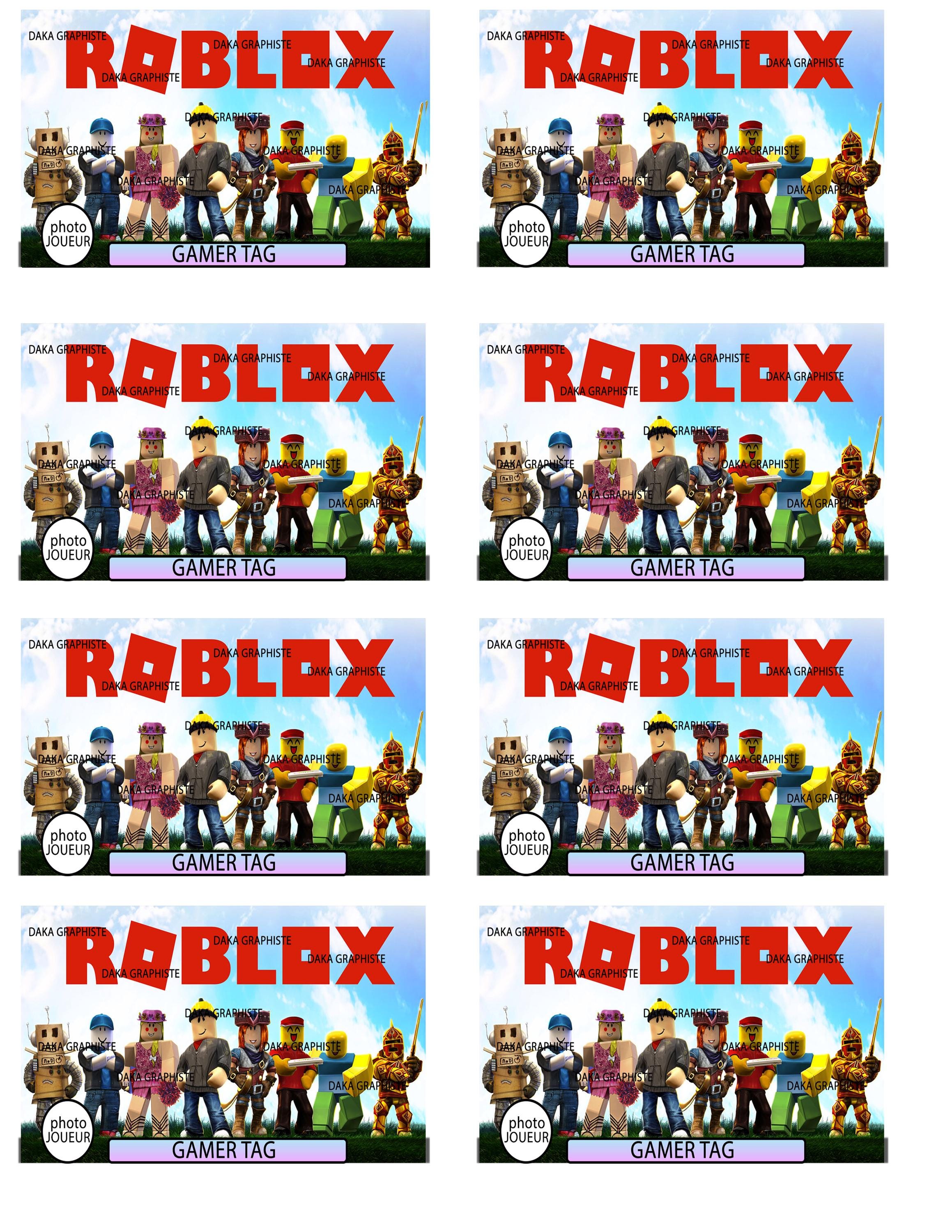 Customizable Roblox Badge – Editable on Canva | Roblox Customizable ...