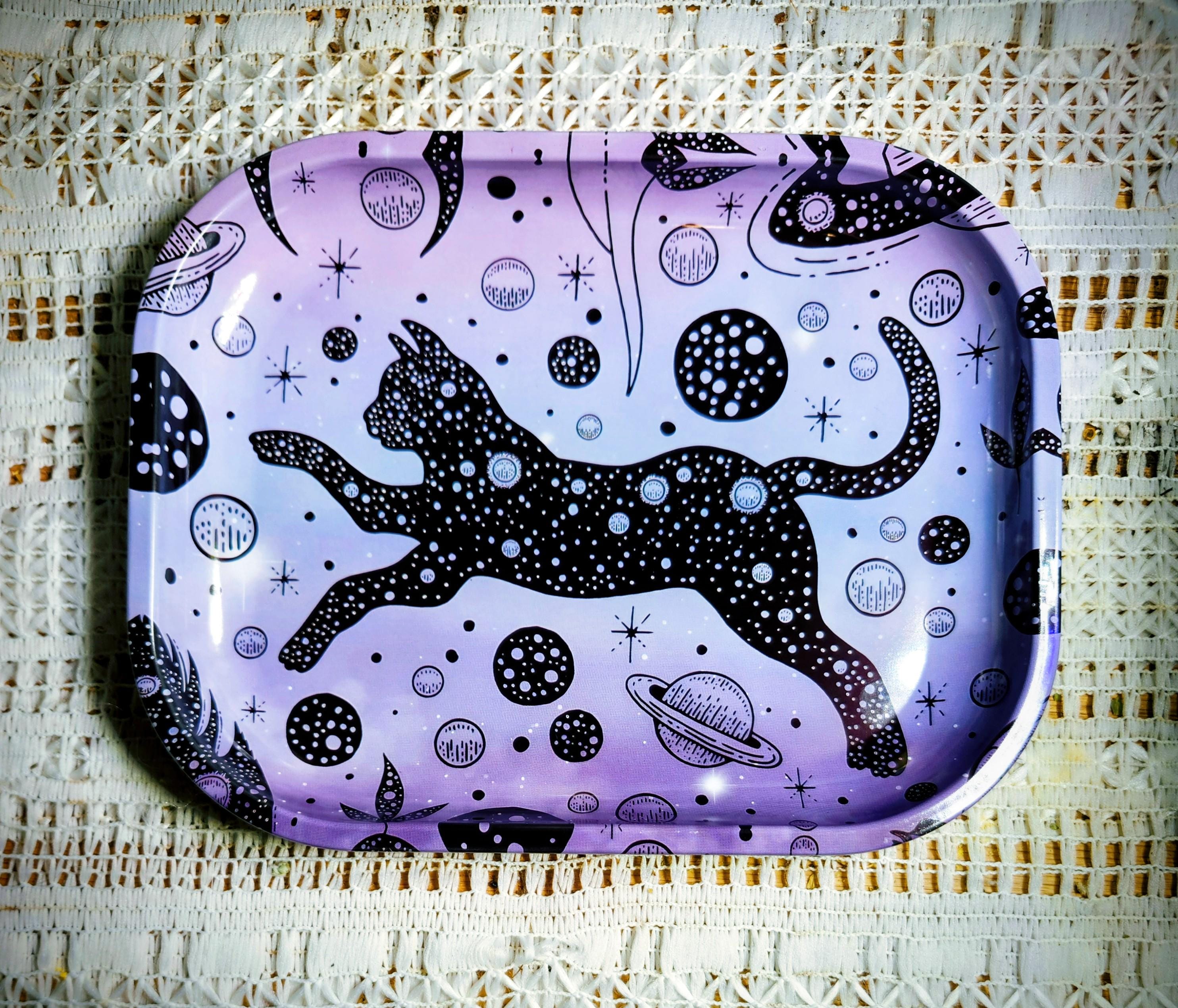 Mini Plateau Mélamine Kiub – Chats Amoureux à Paris – 20 Cm – Neuf