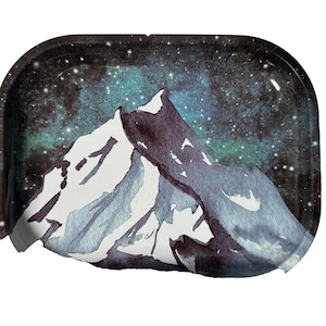 Night Mountain Rolling Tray