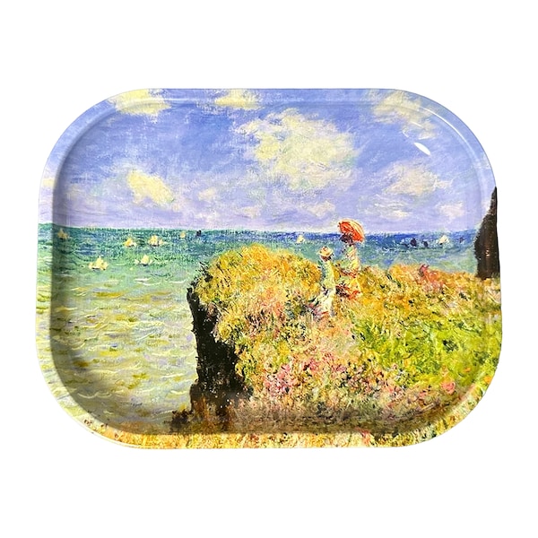 Claude Monet- Cliff Walk at Pourville Rolling Tray