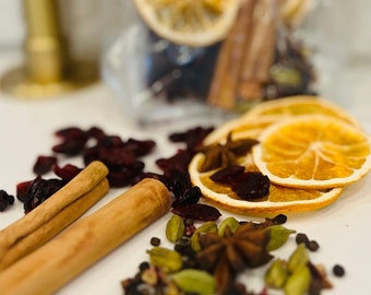 3-Pack of Warm Wishes - Mulling Spice Packs | Mulling Spices in SINGLE USE Packs | Whole Spices Mulling Mix for Mulled Wine & Mulled Cider