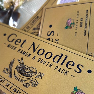 6-Pack Value Buy | Get Noodles Miso Ramen & Broth Pack | Miso Ramen Soup Mix | Savory Soup and Rice Kit | Additional Recipes Included