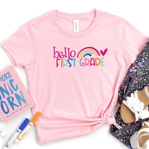 Hello First Grade Shirt, First Day of School Shirt, Back To School Shirt, 1st Grade Student Shirt, First Grade Shirt, First Grade Shirt