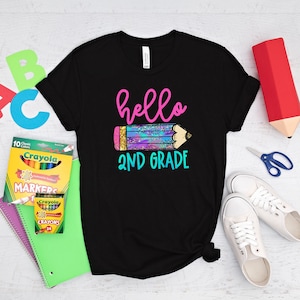 Hello Second Grade Shirt, First Day of School Shirt, Back To School Shirt, Second Grade Shirt, Crayons 2nd Grade Shirt, Second Grade Teacher