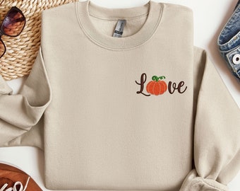 Bluza z nadrukiem „Miłość do Święta Dziękczynienia”, Bluza z haftem „Święto Dziękczynienia”, Bluza z haftem „Dynia”, Koszulka rodzinna „Święto Dziękczynienia”, Koszulka z dynią
