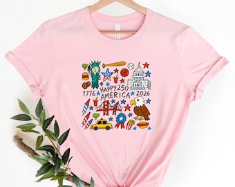 Happy 250 Year of American Freedom Shirt, Statue of Liberty Design, Happy 4th of July Shirt, Red White Blue American Shirt, Independence Day