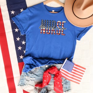American Nurse Shirt, American Registered Nurse, 4th of July Nurse Shirt, 4th Of July Shirt, USA Nurse Shirt, American Flag And Nurse Shirt