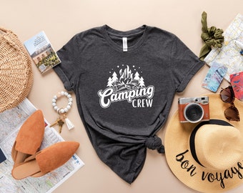 Camping Crew Shirt, Camping Shirt, Camping Group Shirt, Camping Smores Shirt, Camping Gift, Happy Camper Shirt, Camp Life Shirt, Camp Fire
