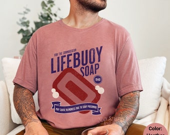 A Christmas Story Shirt - Vintage Lifebuoy Soap Light Weight Short Sleeve Tee - Oh Fudge - Soap Poisoning - A Christmas Story Gift for Him