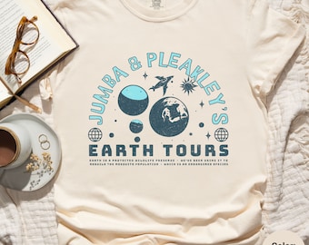 Lilo and Stitch Shirt - Jumba and Pleakleys Earth Tours Comfort Colors Heavy Weight Cotton Unisex T-shirt - Alien Outer Space Planets - UFO