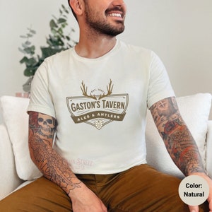 Beauty and the Beast Shirt - Gastons Tavern Unisex Light Weight Jersey Short Sleeve Tee - Ales & Antlers - Epcot Adult Shirt - Gift for Men