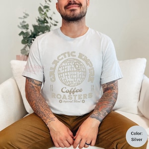 Star Wars Shirt - Galactic Empire Coffee Roasters Light Weight Short Sleeve Tee - Deathstar Dark Side Shirt for Him - Coffee Gift for Him