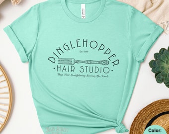 Little Mermaid Shirt - Dinglehopper Hair Studio Unisex Light Weight Jersey Short Sleeve Tee - Scuttle - Hair Salon - Ariel - Under The Sea
