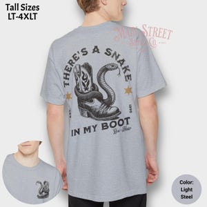 Toy Story Shirt, Theres A Snake In My Boot Front & Back Print Unisex hohes Beefy-T® T-Shirt Unisex Kurzarm T-Shirt, Park Hopper Shirt für Papa