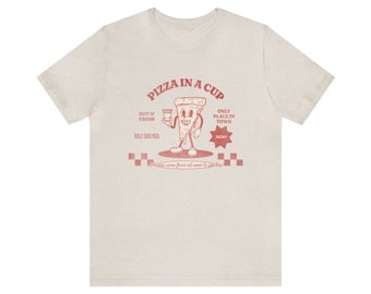 The Jerk Shirt - Pizza in a Cup Unisex Light Weight Jersey Short