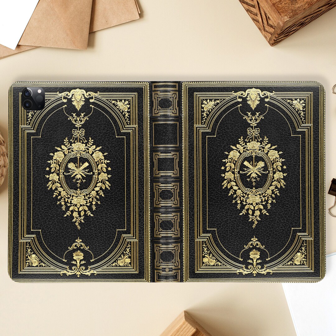 Grimoire iPad Case Magic Book of Spells Vintage Book iPad Case Pencil