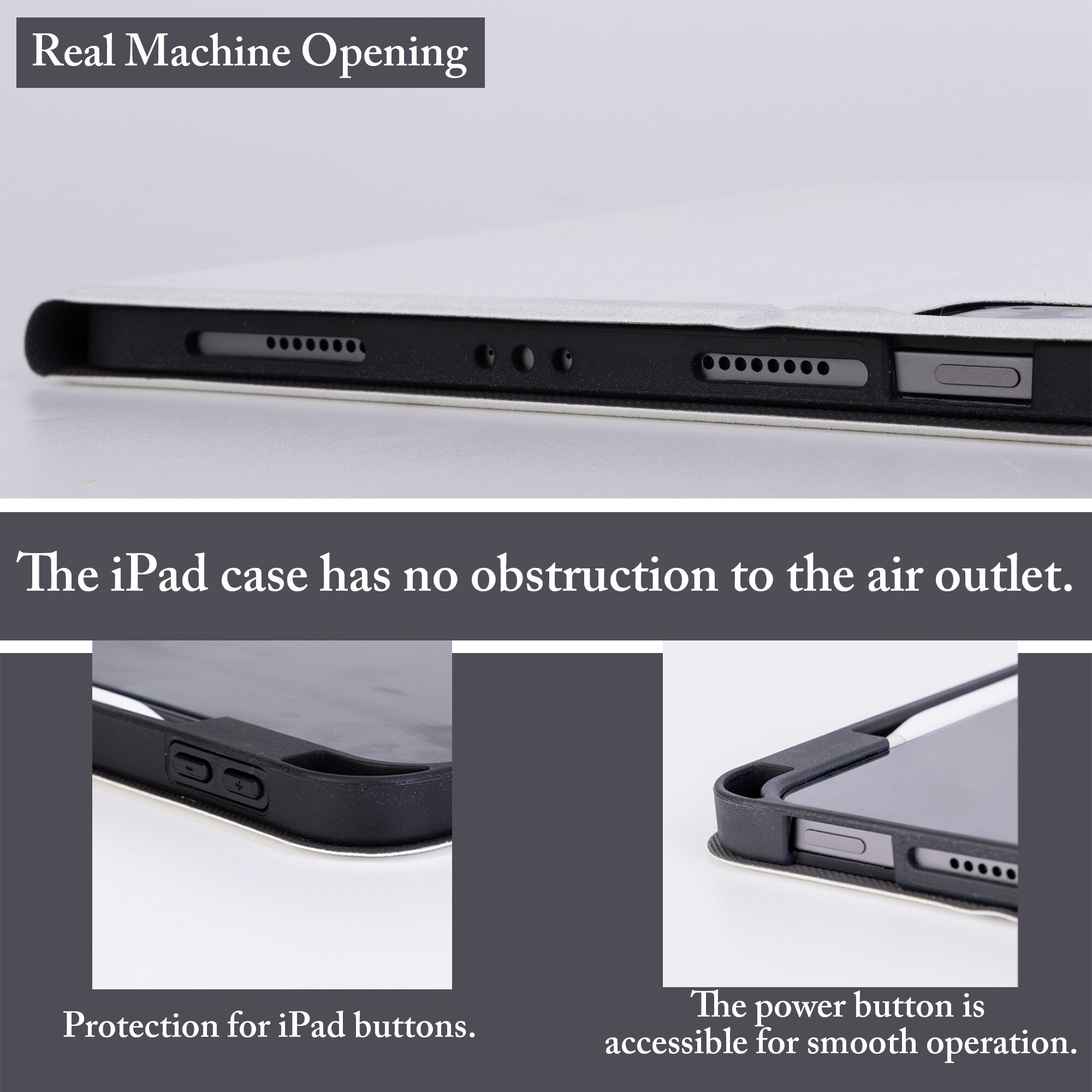 Grimoire iPad Case Magic Book of Spells Vintage Book iPad Case Pencil