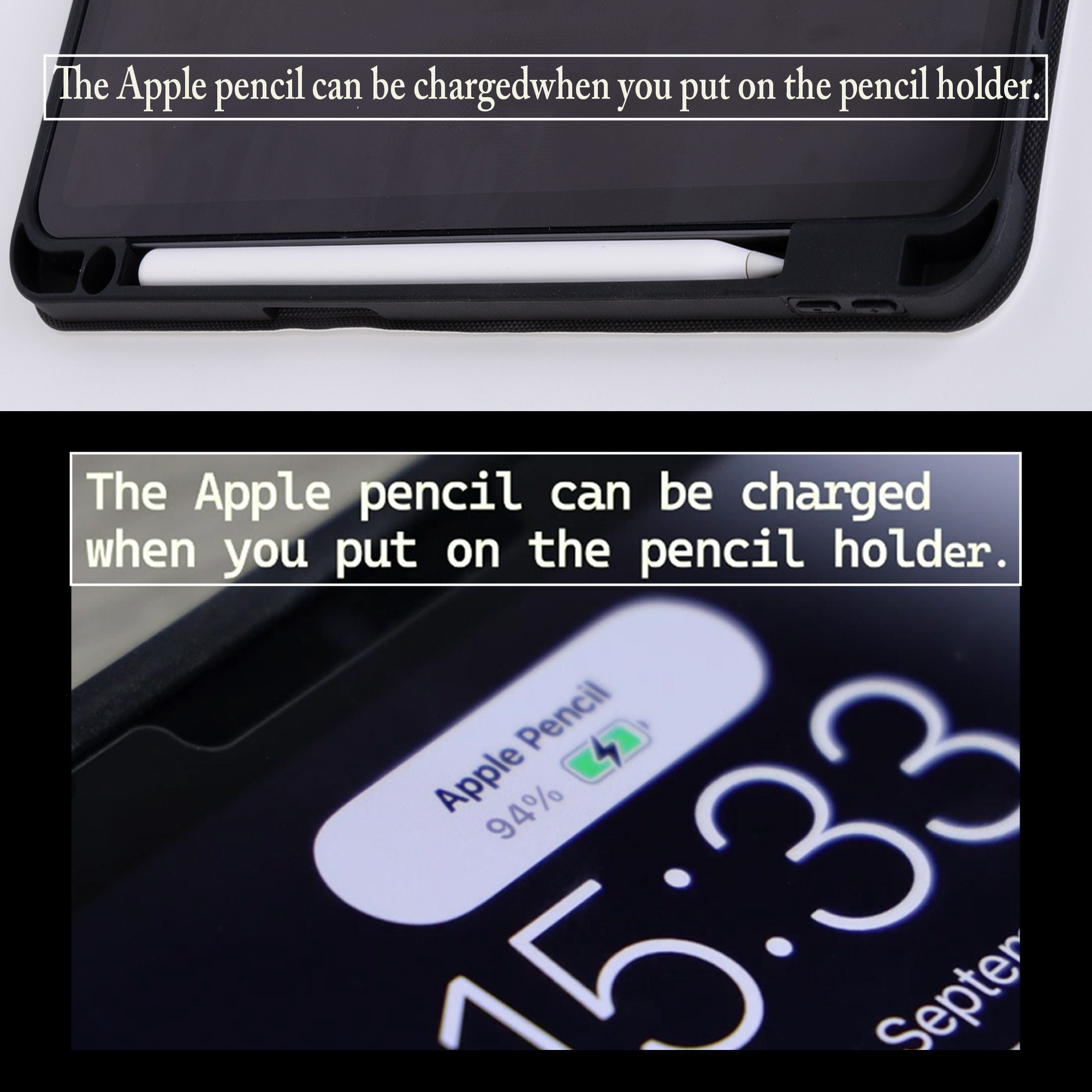 Grimoire iPad Case Magic Book of Spells Vintage Book iPad Case Pencil