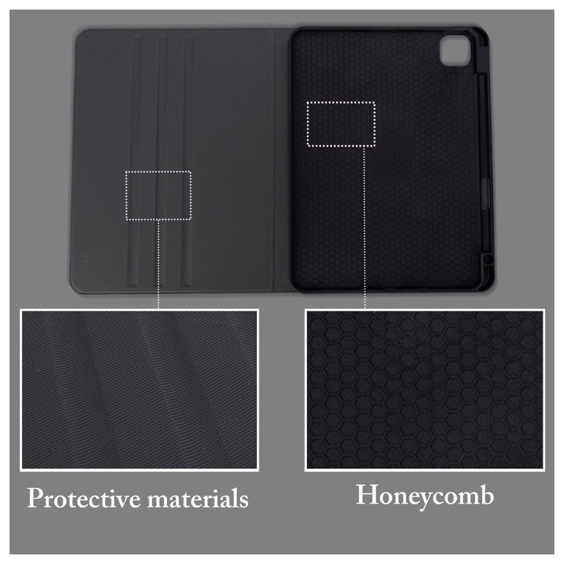 Grimoire iPad Case Magic Book of Spells Vintage Book iPad Case Pencil