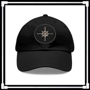 Ogdoad UFO-Symbol (basierend auf einem von der US-Regierung gemeldeten UFO) - Baseballkappe mit Lederpatch