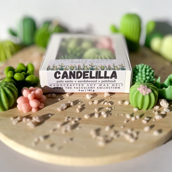 Candelilla Wax Melts - Palo Santo + Sandalwood + Patchouli