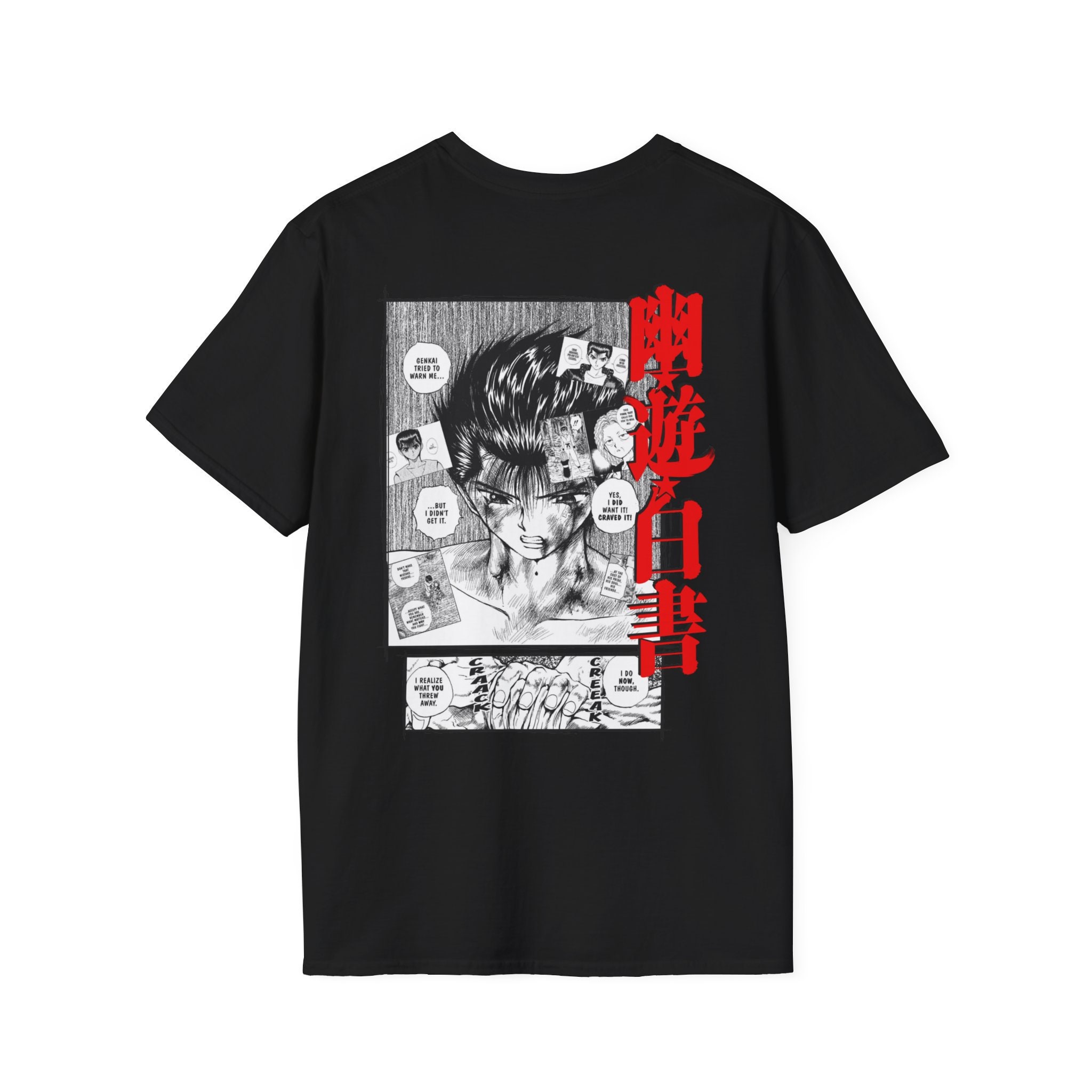 Anime Shirt, Yu Yu Hakusho, Vintage Anime Tee, Retro, Manga