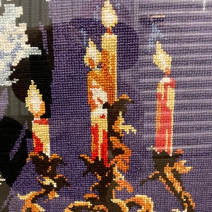 Cross-stitch Completed Work, Dating Couple on a Beautiful Evening image 7