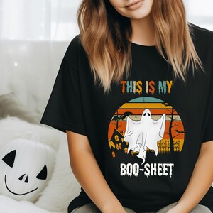 Funny Halloween Ghost Tshirt. This is my Boo Sheet shirt. Halloween Party Humor t-shirt
