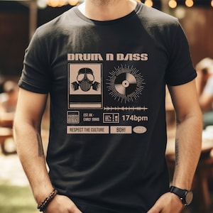 Drum and Bass Culture Tshirt, DnB shirt, festival shirt, shirt for junglists, shirts for ravers