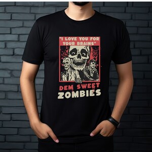 Funny Zombie Shirt, Horror Tshirt, Vintage Like Zombie Design, Halloween Shirt