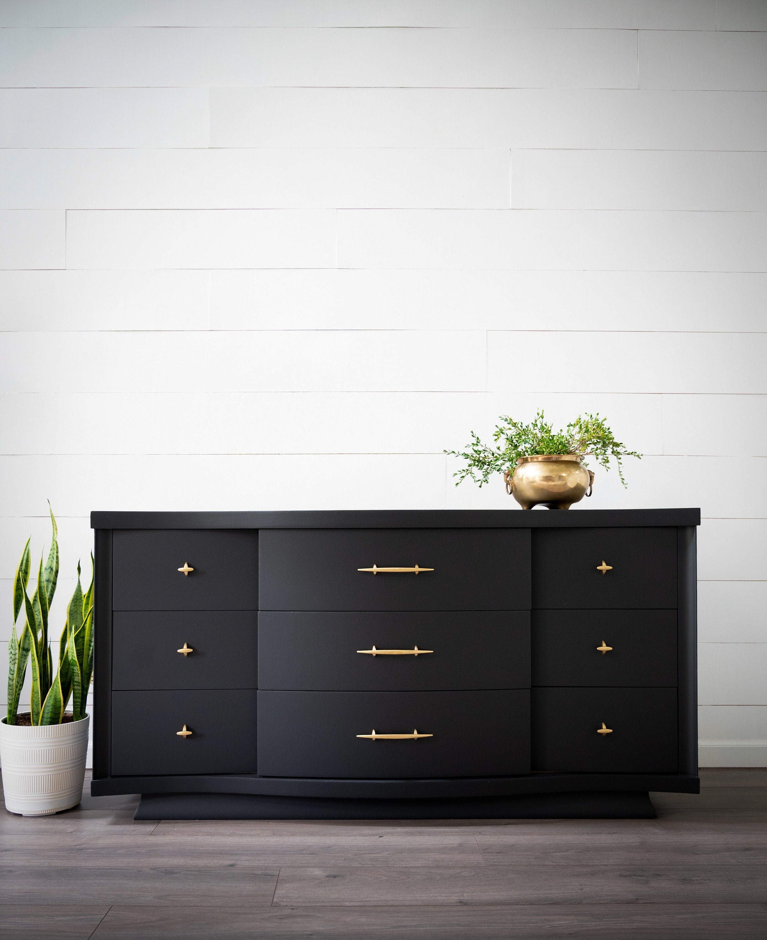 white elegant dress long sleeve Kent Coffey The Nomad Dresser – Atomic Furnishing & Design main image 1