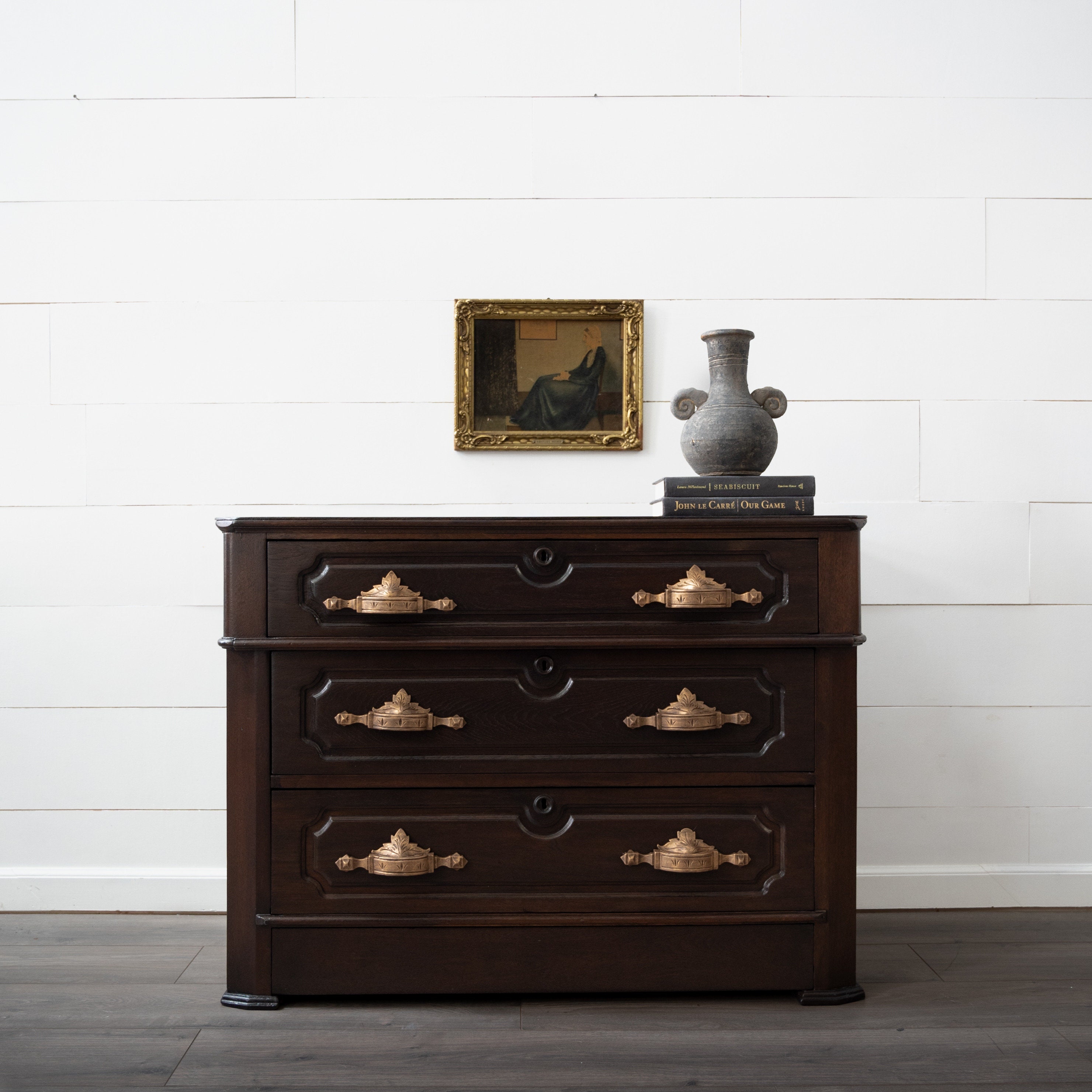 SOLD **do Not Purchase** 1800s Eastlake Dresser, Glass Top, Refinished ...