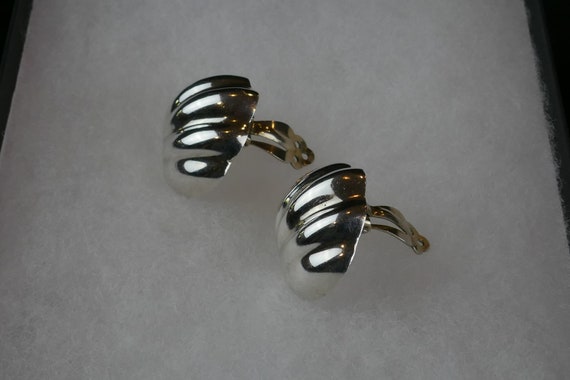 Scallop Shell Taxco Sterling Silver Earings - image 5