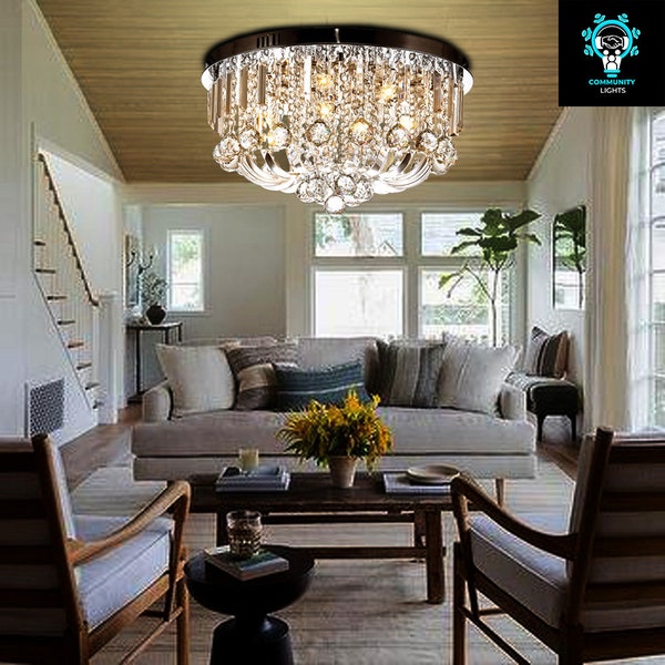 Modern Luxury Raindrop Crystal Chandelier