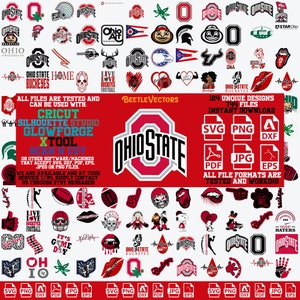 Ohio State Vinyl Multi-Sticker Sheet. Perfect For Laptops & Water