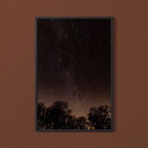 Cartel del cielo nocturno / Arte de la pared astro