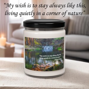 Inspirational Scented Soy Candle | Relaxation Home Decor | Eco-Friendly Candle | Gift for Nature Lover