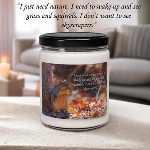 Nature-Inspired Scented Soy Candle: Cozy Home Decor, 50-60 Hour Burn