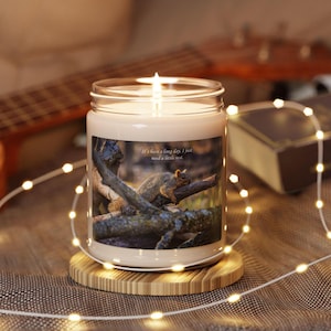 Wildlife Squirrel Soy Candle: Nature-Inspired Aromatherapy Gift